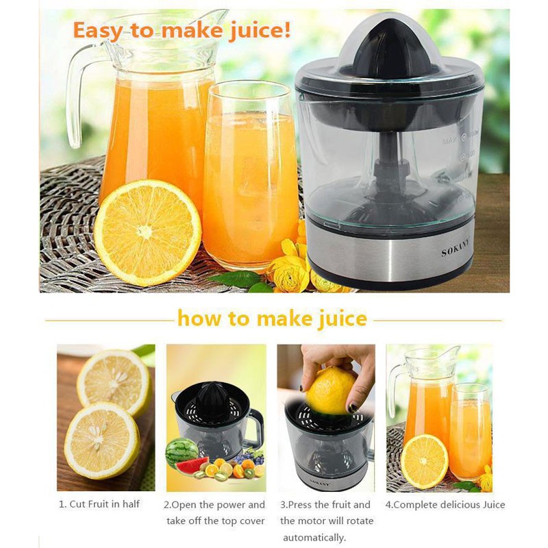 700ml Citrus Juicer,45W Electric Orange Juice Squeezing Machine,Home Kitchen Squeeze Lemon Orange Juice