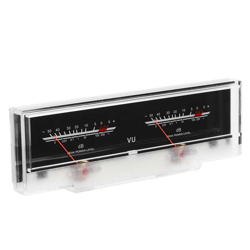 P 78WTC OG VU Meter Dual Header DB Amplifier Level Audio Meter with Backlight Accessory