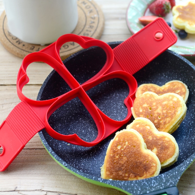 1Pcs Silicone Non Stick Fantastic Egg Pancake Maker Ring Kitchen Baking Omelet Moulds Flip cooker Egg Ring Mold