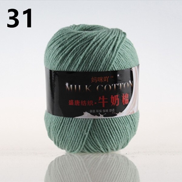 Craft art Dubbele breien Haak DK Garen Wol Melk fiber katoen 50g Bal: 31
