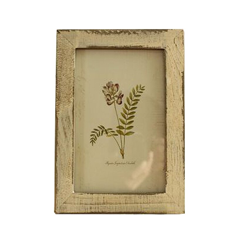 Nordiske billedrammer vintage fotoramme træ bryllup hjemmeindretning retro fotorammer til fotorektangelbilledholder: Beige fotoramme