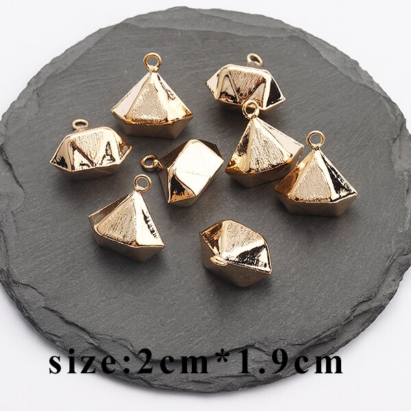 GUFEATHER M830, schmuck zubehör, 18k gold überzogen, 0,3 mikrometer, diy anhänger, hand gemacht, schmuck machen, diy ohrringe, 10 teile/los: M83004