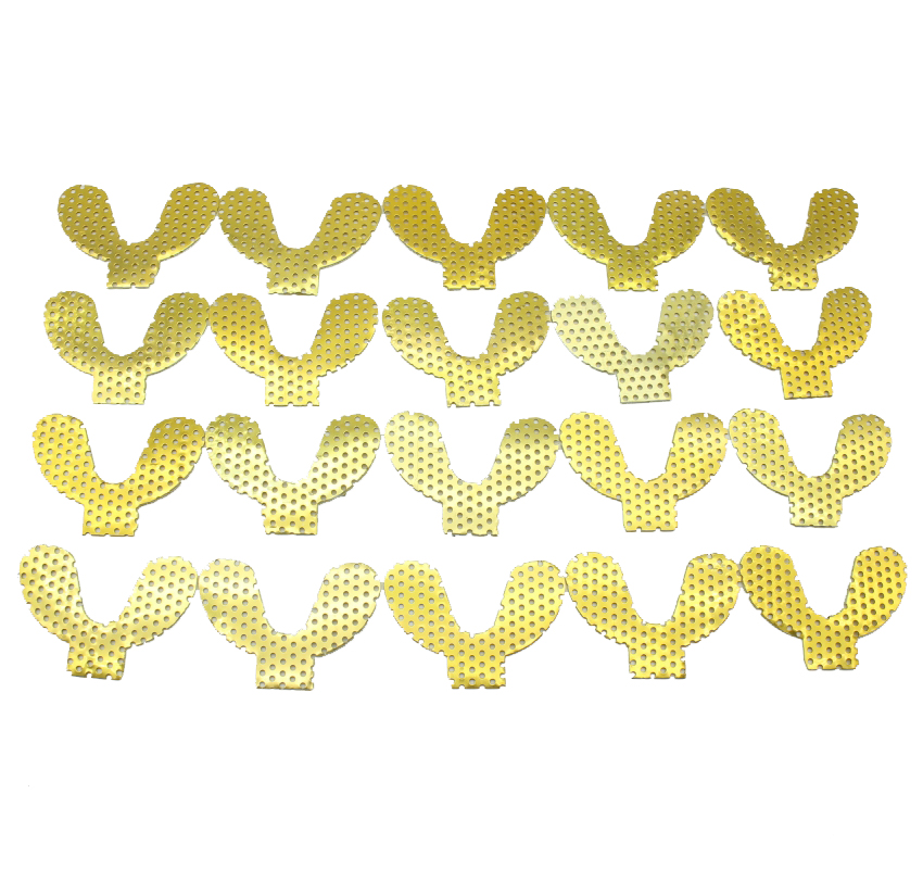20 Pièces Maille De Renfort Palatal Dentaire Dorée - Renforcement Métal Pour Dentier Supérieur/Inférieur - Neuf