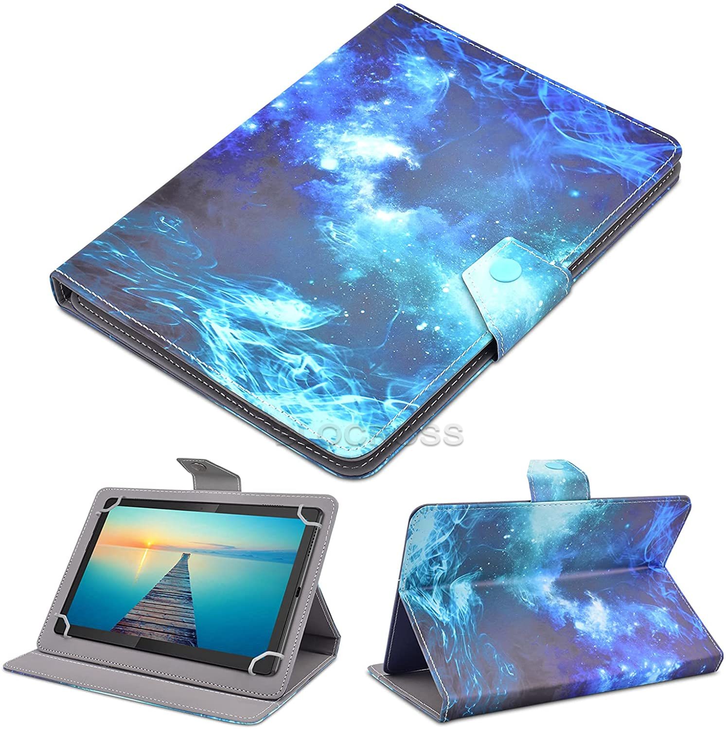 Universal Case for 9.5&quot;-10.5&quot; Tablet Folio Cover Case for All Fire HD 10 iPad 9.7 and More 9.6&quot;9.7&quot;10.1&#39;&#39;10.5&quot;Android iOS Tablet