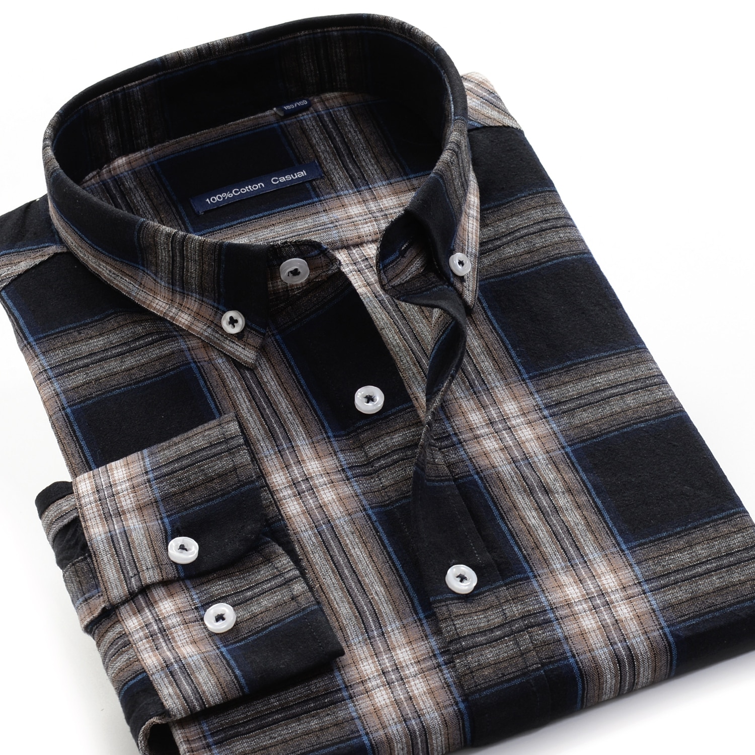 5xl 6xl 7xl 8xl 9xl 10xl isokokoinen ruudullinen paita 100%  puuvillaa syksyn ja talven rento miesten #39 paita