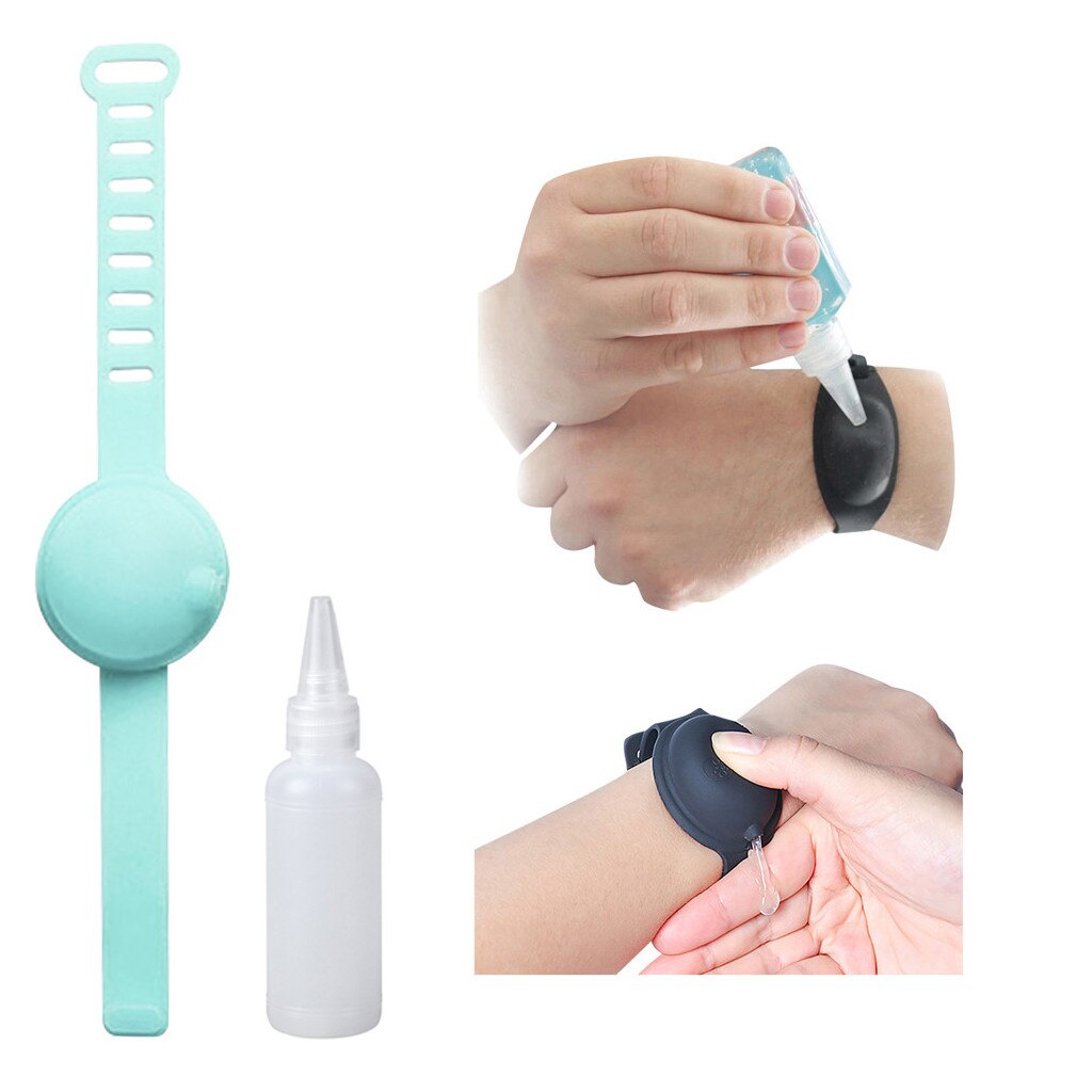 15ml hand sanitizer dispensing portable silikon armband armband vuxen barn flytande armband hand dispenser handtvätt gel #50