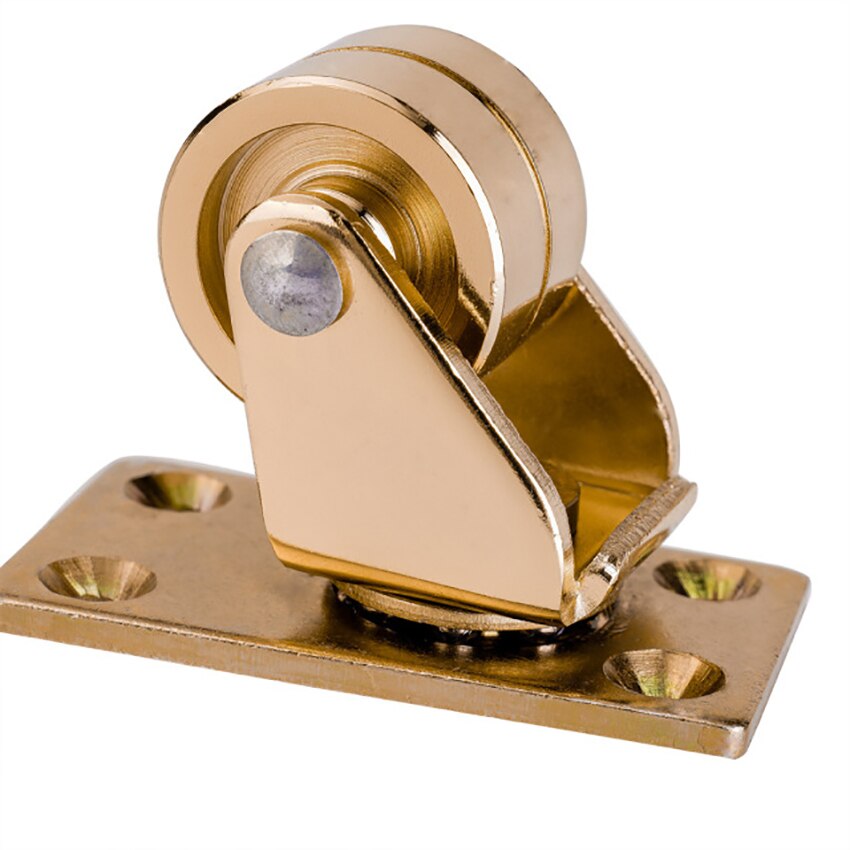 4 Stks/partij Messing Piano Wielen Met Top Plaat, Zwenkwiel Wielen, Heavy Duty Wielen, bescherming Vloer Wielen Voor Verticle Piano