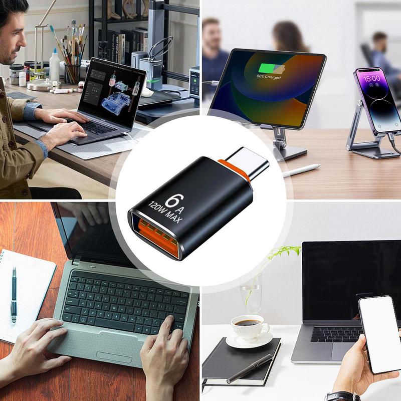 USB OTG Adapter Efficient USB C to USB Female Adapter USB C to USB 3.1 Adapter Compact Cell Phone OTG Adapters Type C Converter
