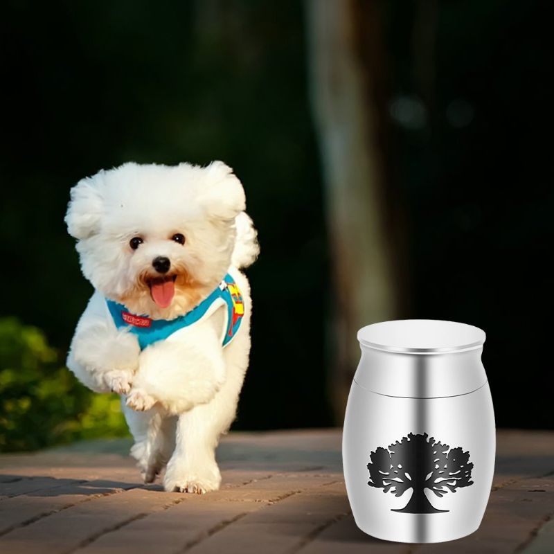 Pet Cremation Urns Stainless Steel Ash Memorial Container Dog Cat Perfect Resting Place Storage Holder