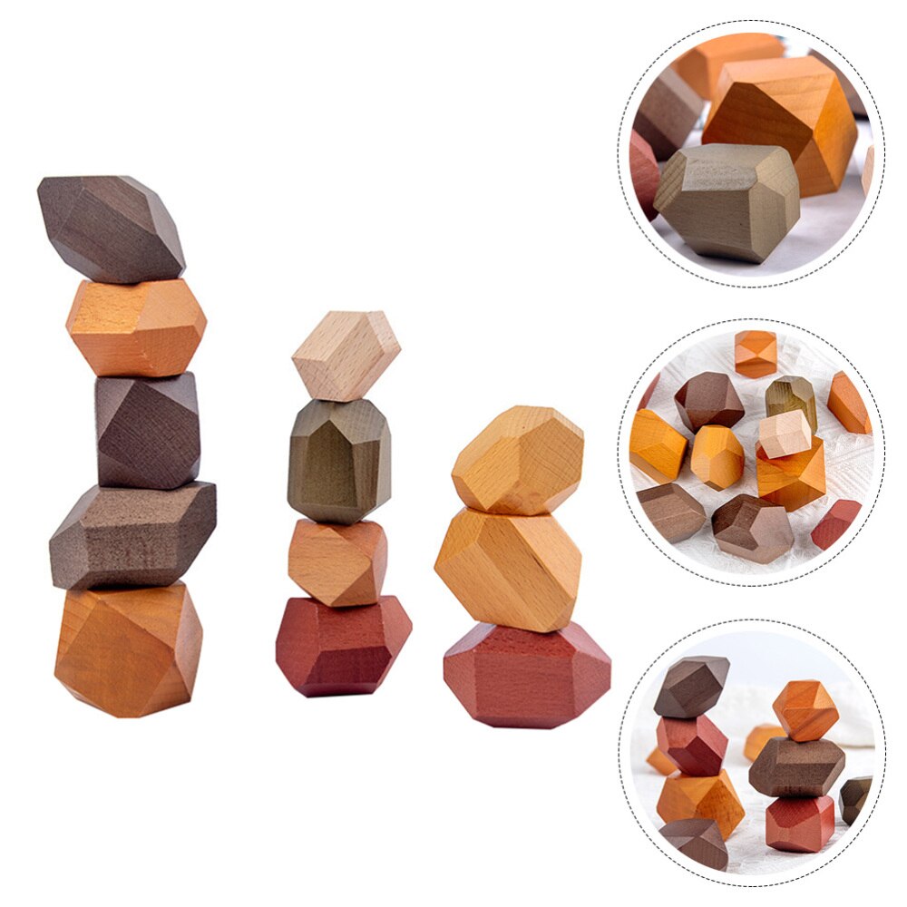 1 Set Colorful Educational Stacking Toy Recognition Toy Building Block