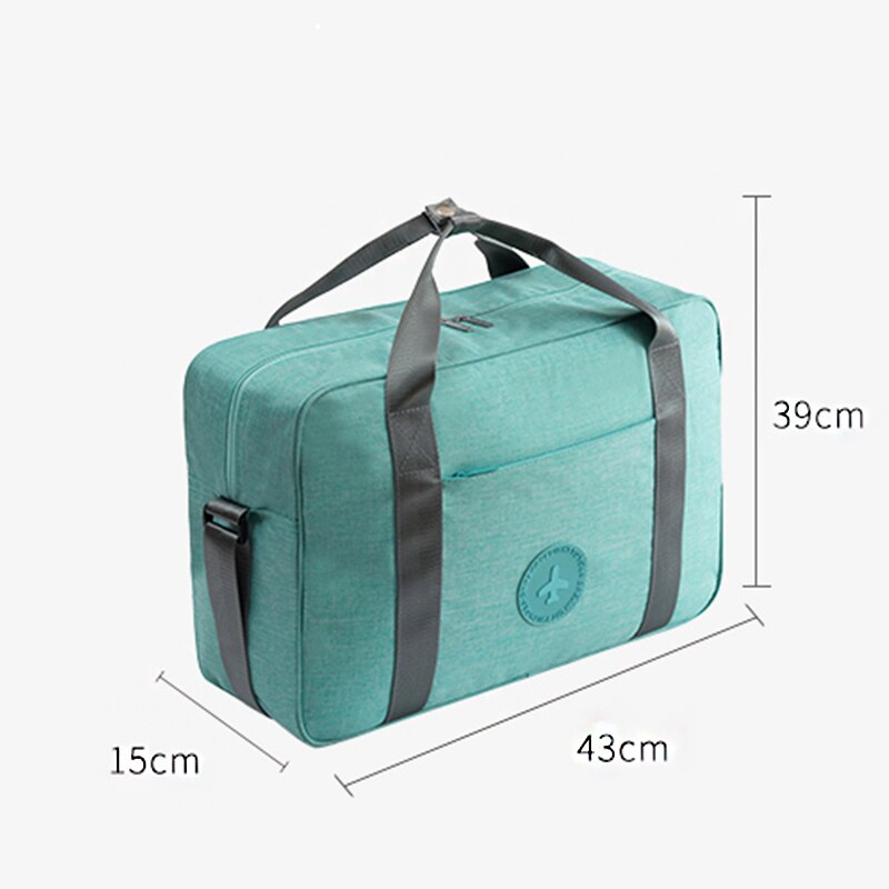 Bolsa de viaje plegable catiónica, equipaje de mano de gran capacidad, bolsa de almacenamiento impermeable para viajes cortos, se puede colocar en el carrito