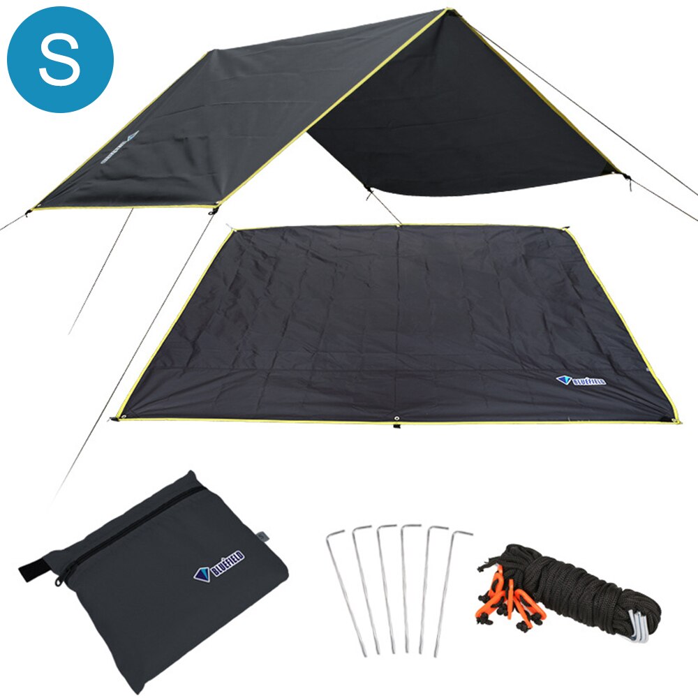 Awning Sun Shelter Beach Outdoor Camping Mat Blanket Garden Sun Awning Canopy Sunshade Hammock Rain Fly Tarp Waterproof Tent: G264067A