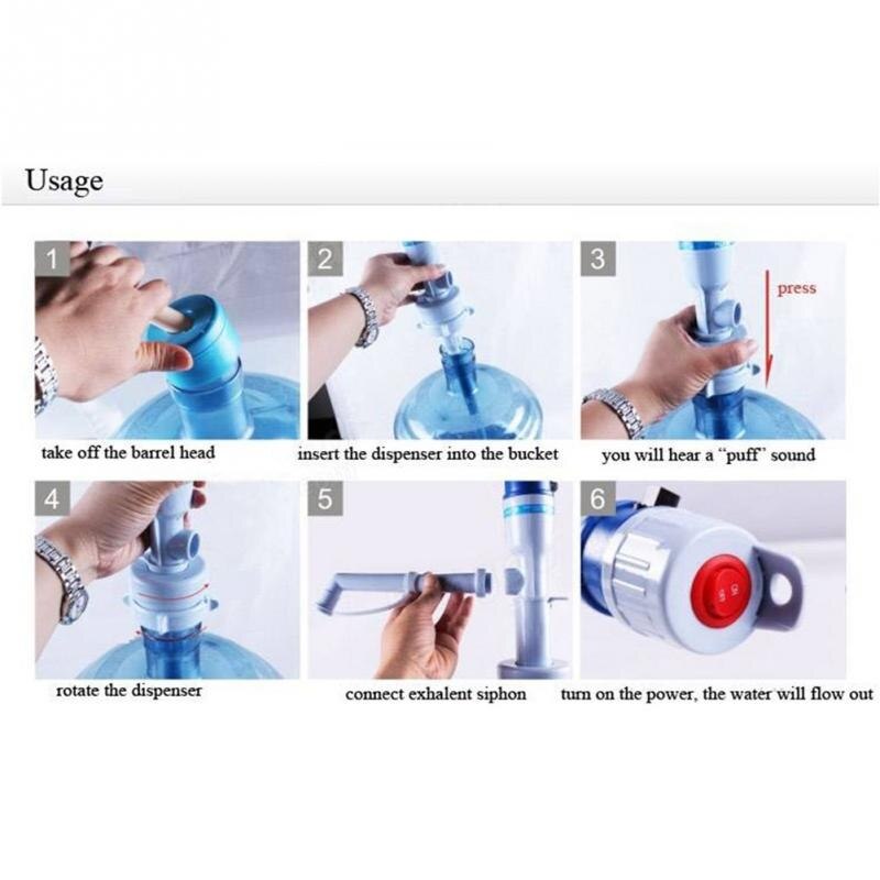 Easy Pump Water to the Bottle Electric Water Dispenser with Rechargeable Battery Drinking Water Bottles Kitchen Items