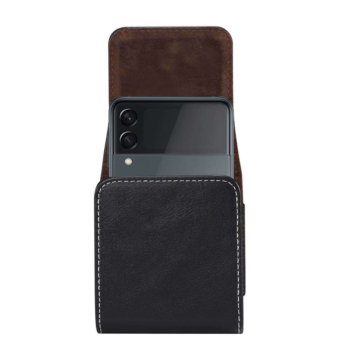 Per Samsung Galaxy Z Flip3 5G custodia per fondina per cintura custodia in pelle PU per F7070/F7000/F7110 marsupio per telefono Motorola Razr 5G