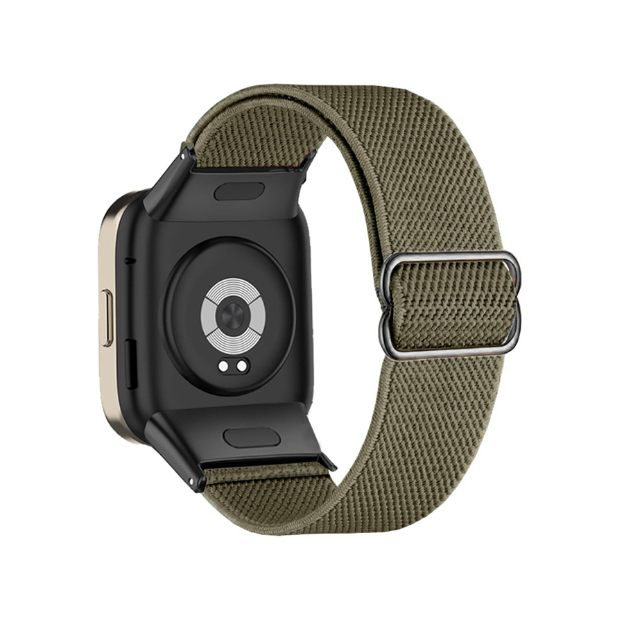 Correa de nailon para reloj inteligente, pulsera elástica trenzada para Xiaomi Redmi Watch 3 Lite: XXL / Blue White