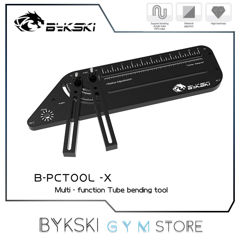 Bykski Multi-Function Pipe Bending Tool, Multi-Track Angle Assist For Acrylic / PETG Tubing, ABS Plastic Mould
