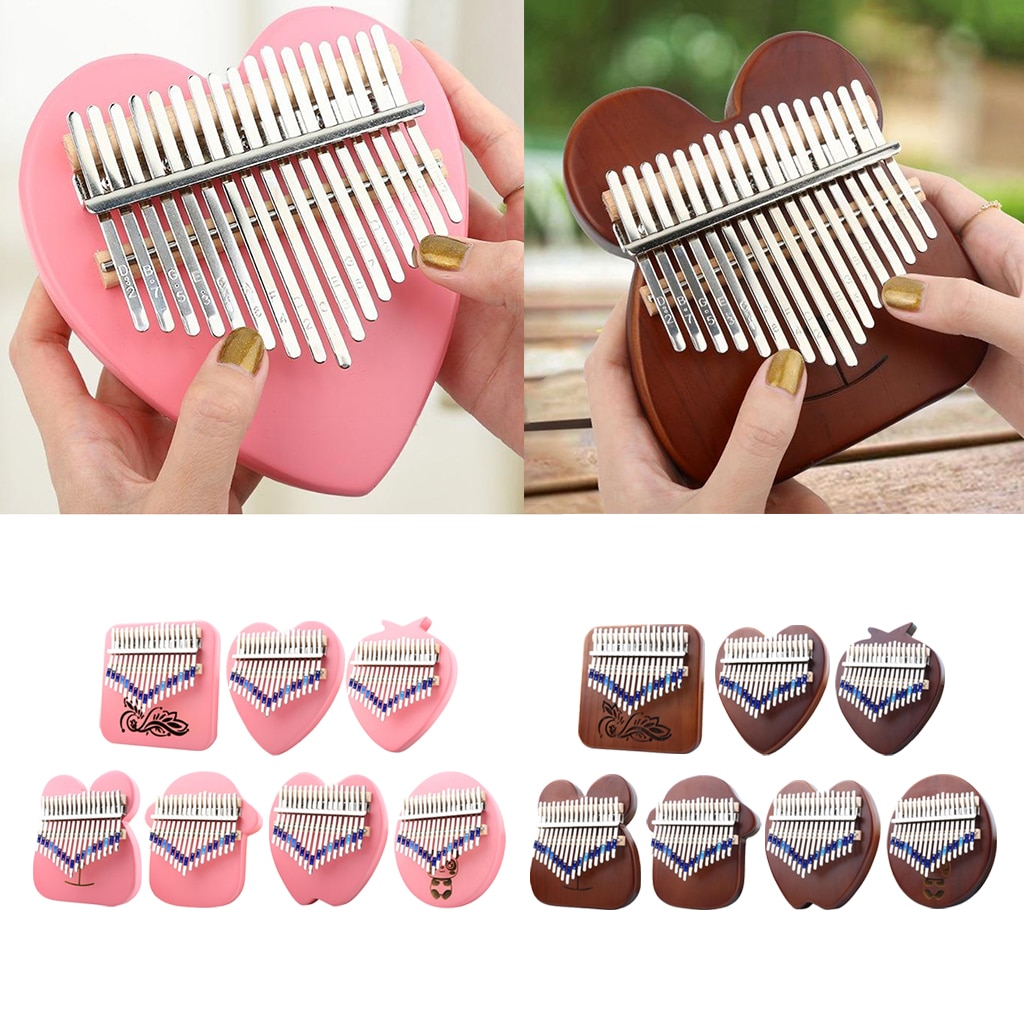 17 Toetsen Kalimba Vinger Musical Draagbare Duim Piano Mbira Instrument Duim Harp Piano Paddestoel Gecko Kalimba