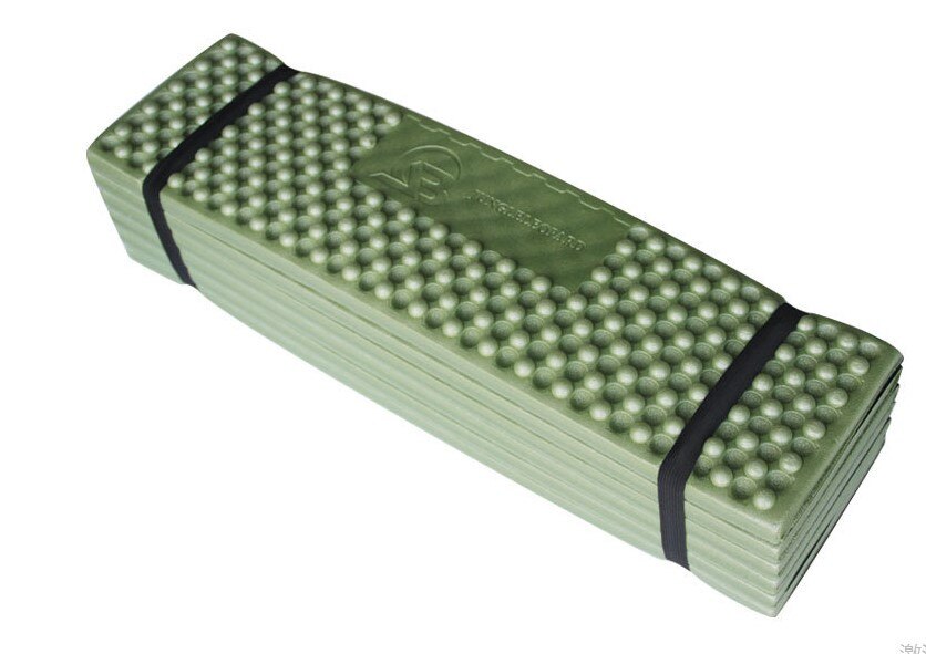 Ultralight Portable Outdoor Camping Mat Ultralight Foam Folding Beach Tent Picnic Mat Sleeping Pad Waterproof Camping Mattress: Type B  Army Green
