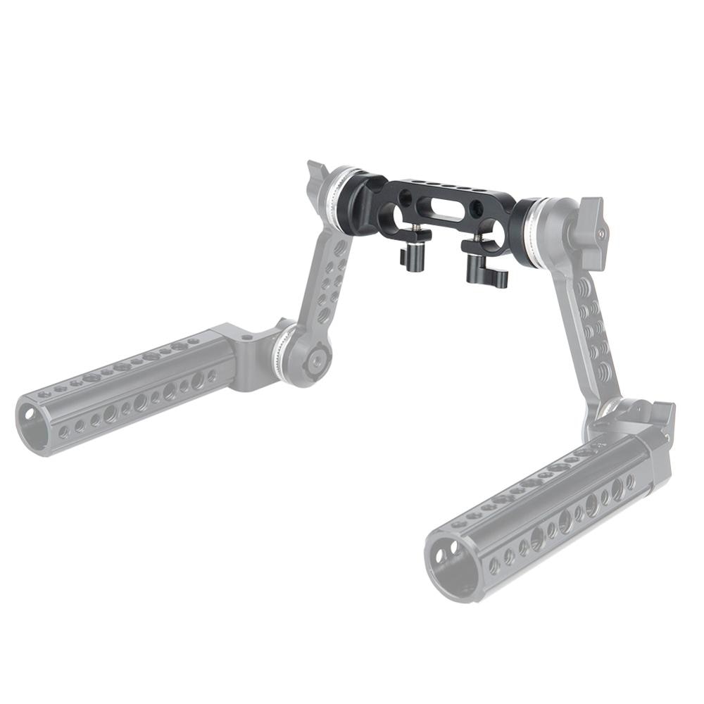 NICEYRIG 15mm Rod Clamp with Standard ARRI Rosette M6 for Cheese Handle Camera Cage Shoulder Rig 1/4 3/8 inch Screw Camera Clamp