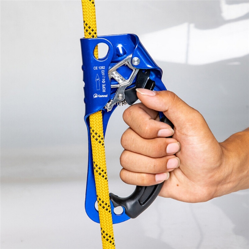 Rock Climbing Right & Left Hand Ascending durable anti-rust comfortable Device Mountaineer Handle Ascender Climbing Rope Tools
