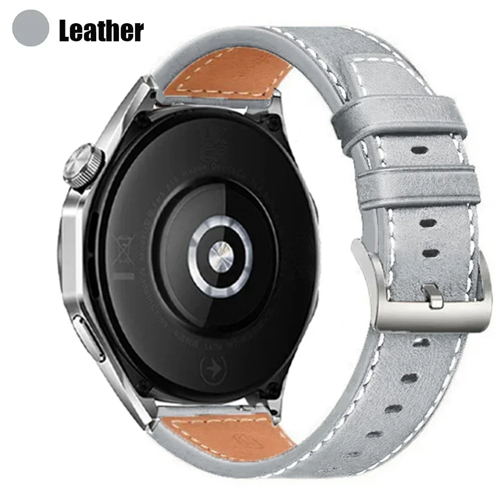 Pulseira de couro de 22mm para xiaomi watch 2 pro mi watch s4 s1/cor pulseira de substituição para amazfit balance gtr gts pulseira: Carvão preto