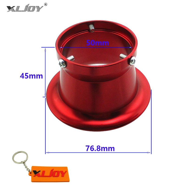 XLJOY Racing-carburador de 50mm, filtro de aire, trompeta, embudo de pila de velocidad para PWK24 PWK26 PWK28 PWK30