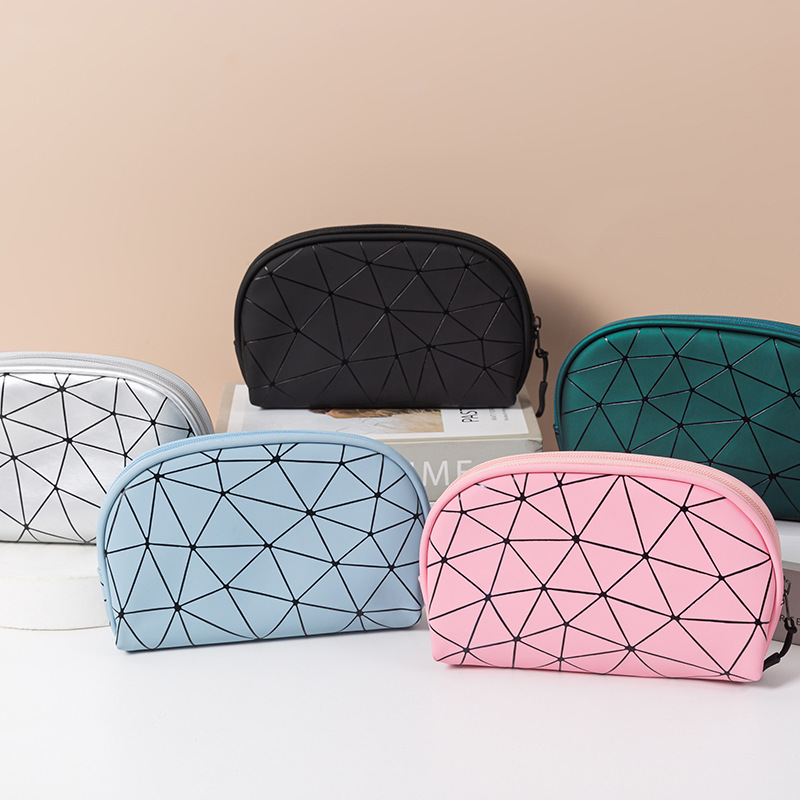 PU Toiletry Small Bags For Women Korean Cosmetics Storage Organizer Washbag Bags For Women Travel Cosmetic Shell Bag