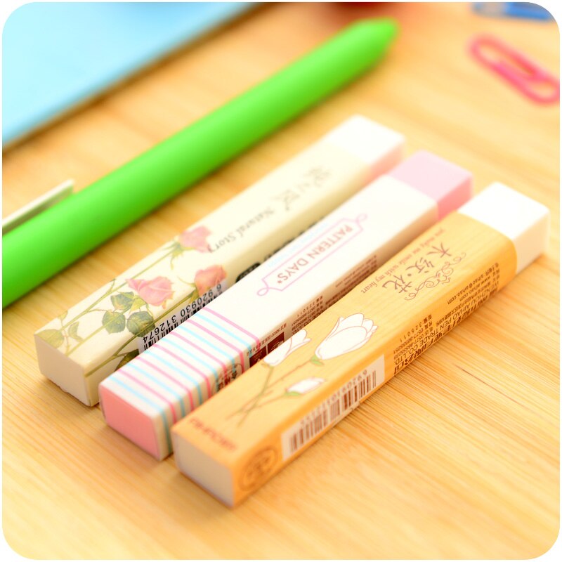 1Pcs Kleur Strip Gum Verse Leuke Student Examen Art Met Schoon Gum Kind Schilderen Kantoor Schoolbenodigdheden