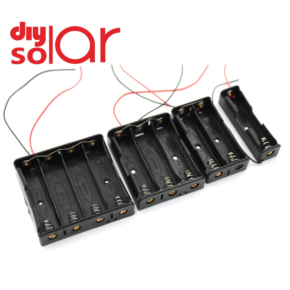 1p 2p 3p 4p serie parallelforbindelse 3.7 v 18650 lithiumbatteri 18650 batteriholderstik opbevaringsæske boks ledningskabel