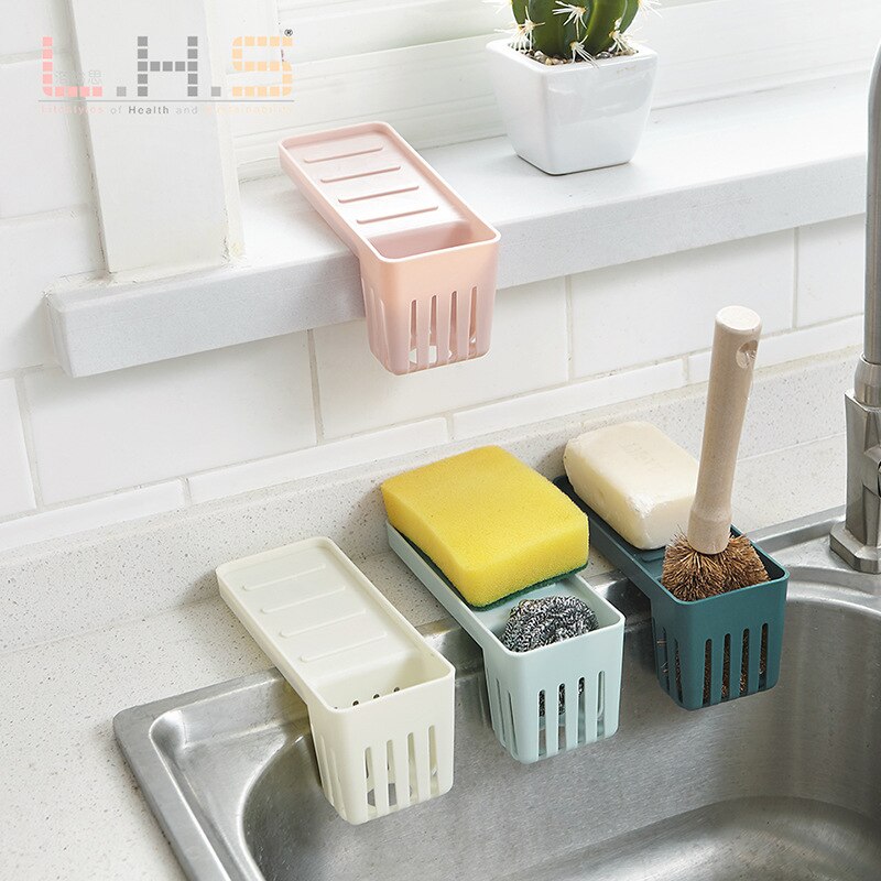 Kitchenware Sink Water Draining Hanging Bag Small Storage Shelf Sponge Pool Storage Supplies Hanging Basket Draining Shelf