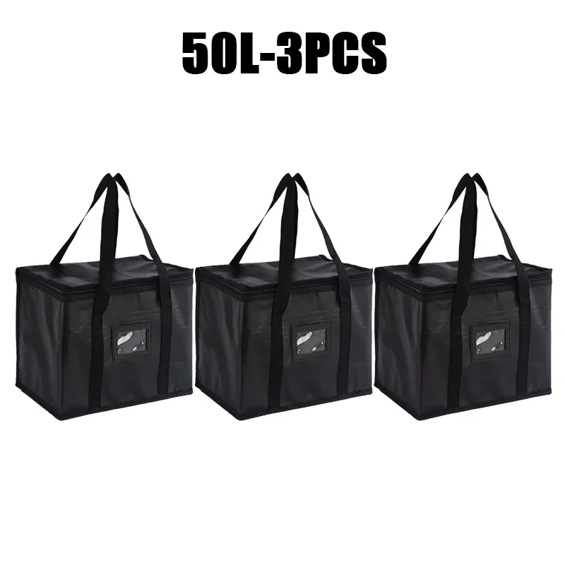 70L Extra Large Travel Lunch Bag Camping Cooler Box Picnic Bag Drink Ice Insulated Cooler Cool Bag Food Drink Storage: WHITE