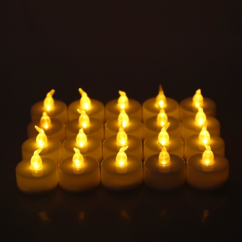 1/5/12/36 PCS Flameless Electronic LED Candle Tealight Night Light Home Decor