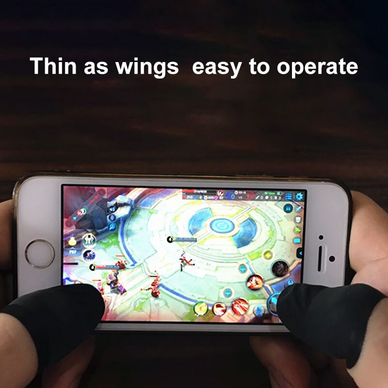 Nieuw 10 Stuks Mobiele Vinger Mouw Touchscreen Game Controller Transpiratie Handschoenen Voor Telefoon Gaming