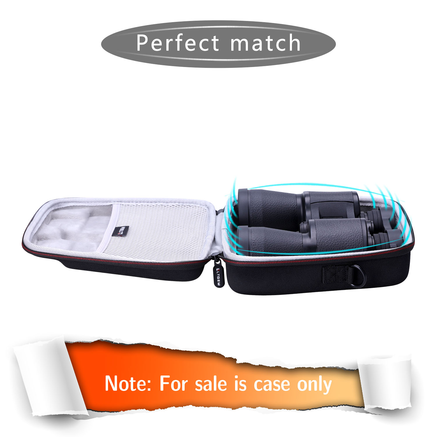 Twardy futerał EVA do lornetki TQYUIT lub FONSAWA 20x50, BAK4 Prism FMC Lens Binoculars Ochronna torba do przechowywania (tylko etui!)