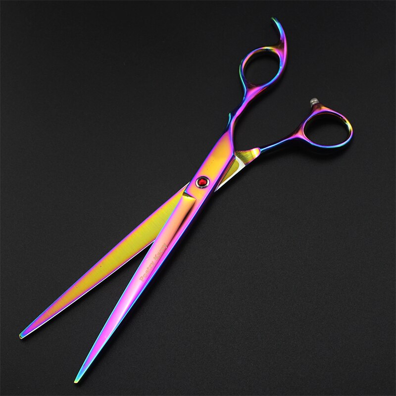 Pet scissors Straight &Thinning & Curved scissors 3pcs set +comb for dog grooming dogs shears hair cutter 7.0 inch