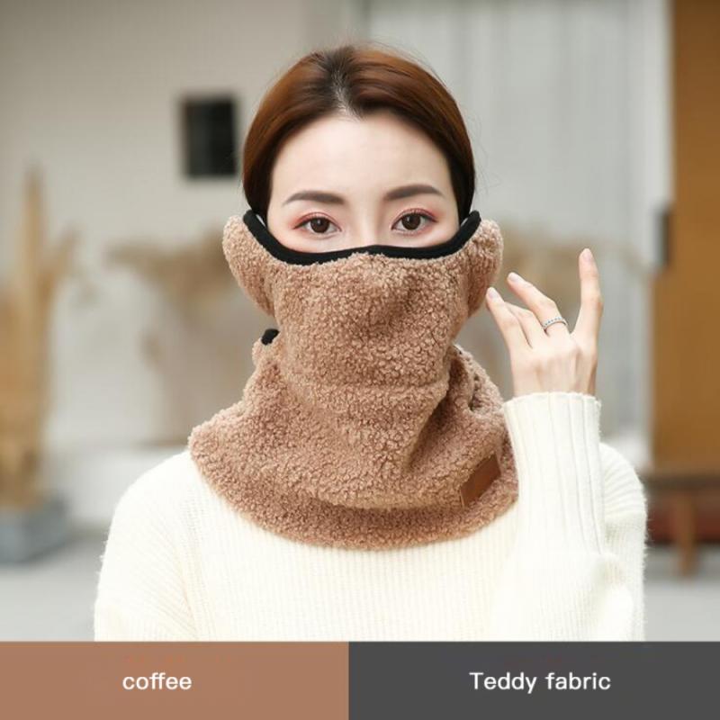 Écharpe d'hiver pour femmes avec Protection des oreilles, foulard de cou pour dames, équipement d'équitation en velours, Plus Teddy,: 03
