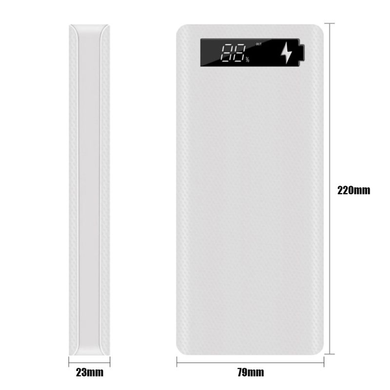 LCD Display DIY 10x18650 Battery Case Power Bank Shell Charger Box Accessories 24BB