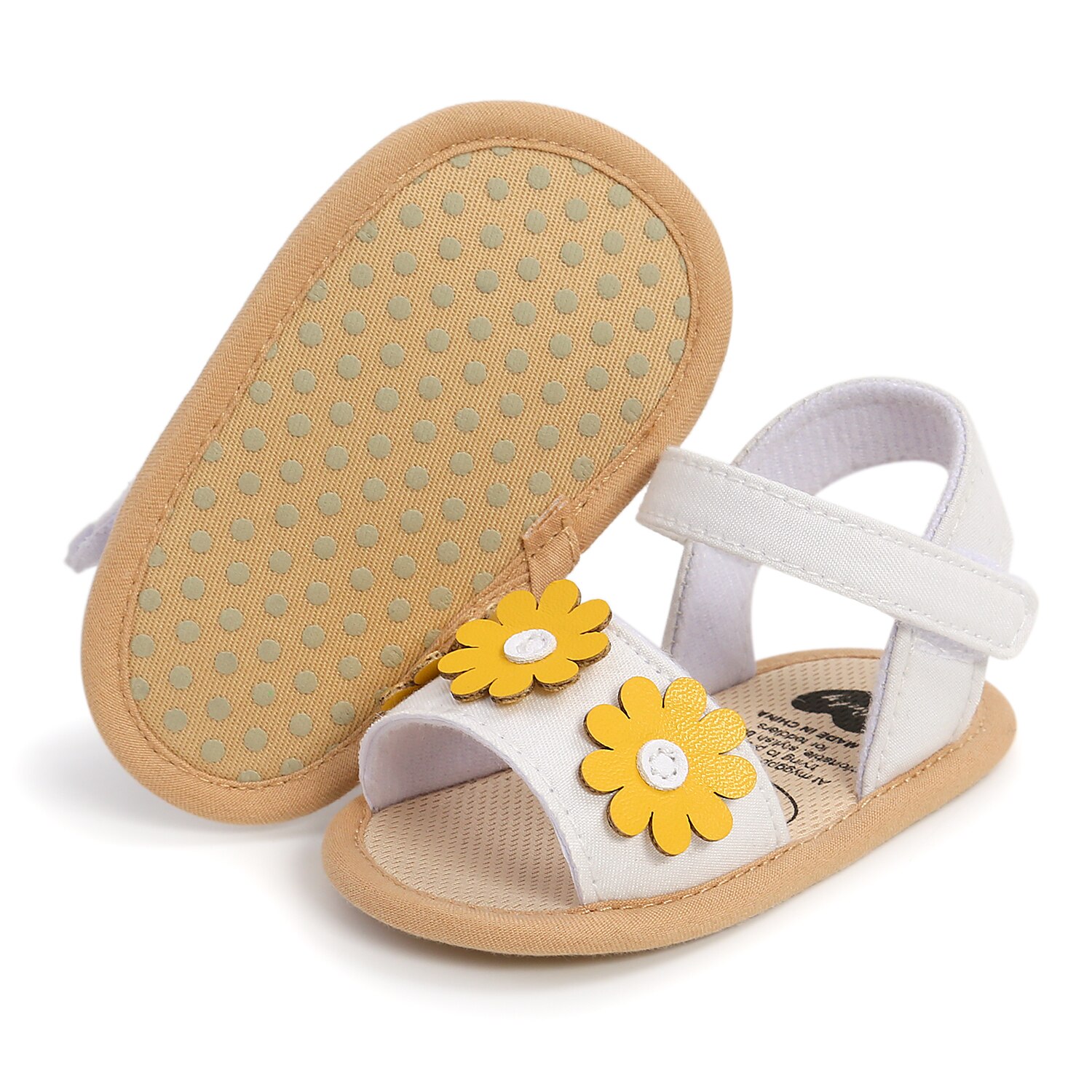Scarpe da bambina estive con sandali a fiori per 0-18 mesi