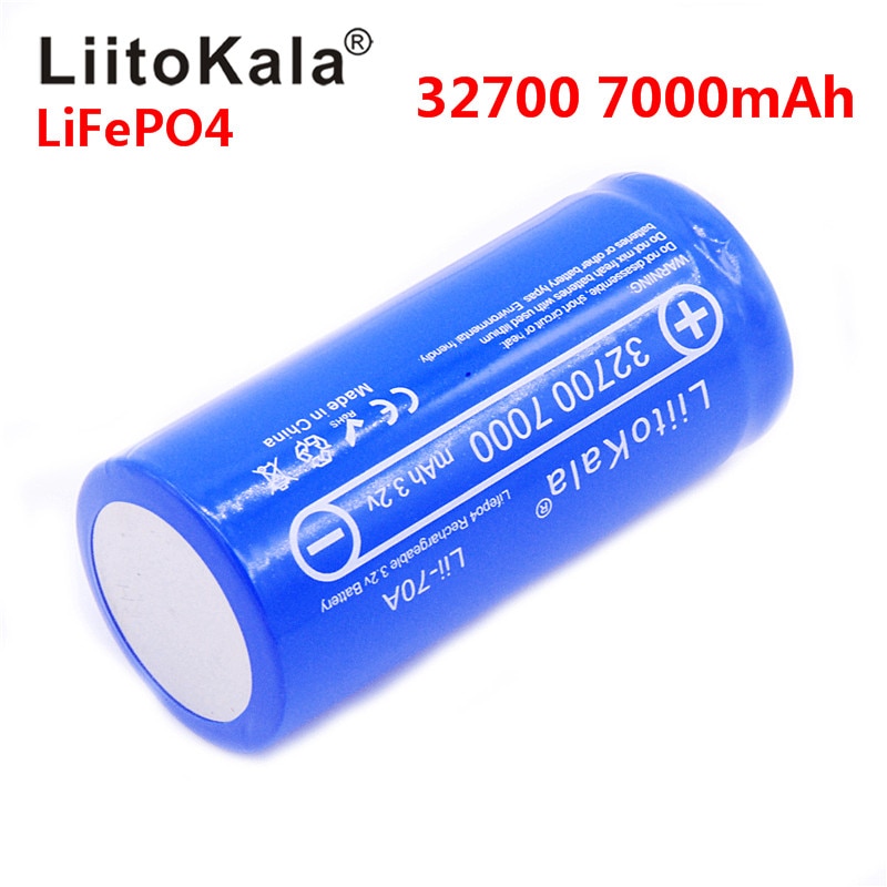 Bateria LiitoKala 32700 LiFePO4 7000mAh - Wysoka Moc 35A-55A Ciągłego Rozładowania