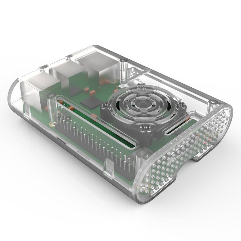 Aokin raspberry  pi 4 fodral, raspberry  pi 3 b plus fodral som är kompatibelt med raspberry  pi 2b, pi 3b