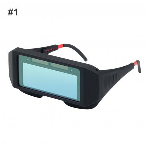 Solar Powered Auto Darkening Electric Welding Glasses Anti-UV Protective Lens Goggles Eyewear Welding Helmet Cap for Soldering: 1