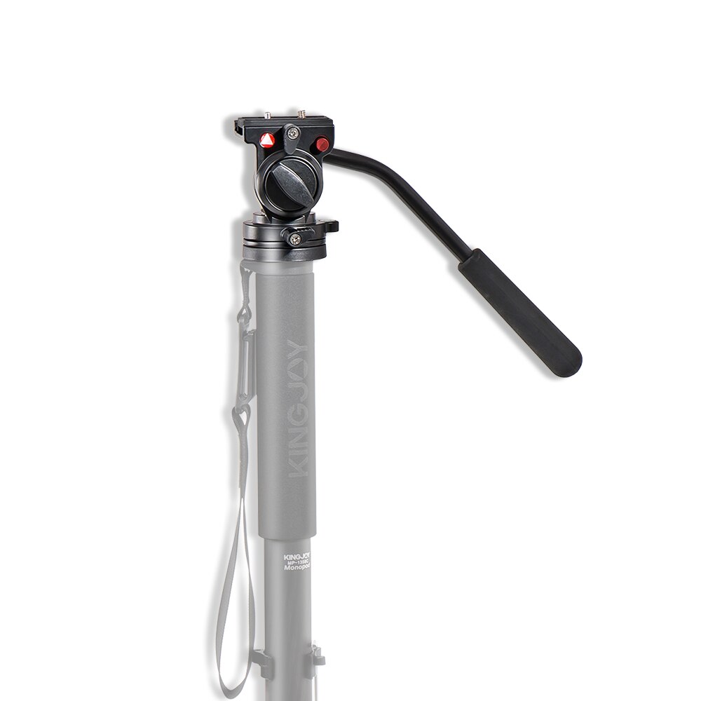 Cabezal hidráulico de arrastre fluido para fotografía, KH-6750 con empuñadura, giratorio panorámico de 360 grados, para vídeo y cámara DSLR