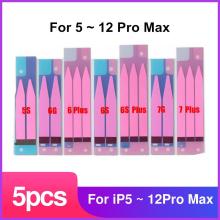 5 sztuk baterii naklejki samoprzylepne dla iPhone X XR XS 11 Pro Max 5S 5C 5 SE 6 7 8 Plus baterii taśma klejąca taśma Tab...