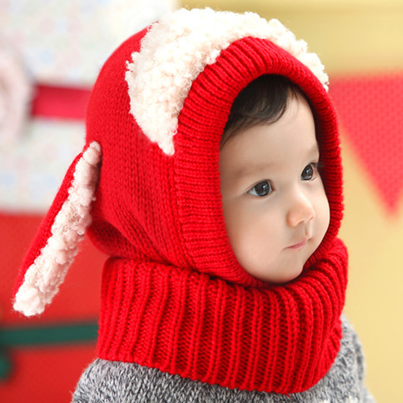 Kinderen baby trui muts warme gebreide muts heerlijk comfortabel voor winter buiten ll@ 17