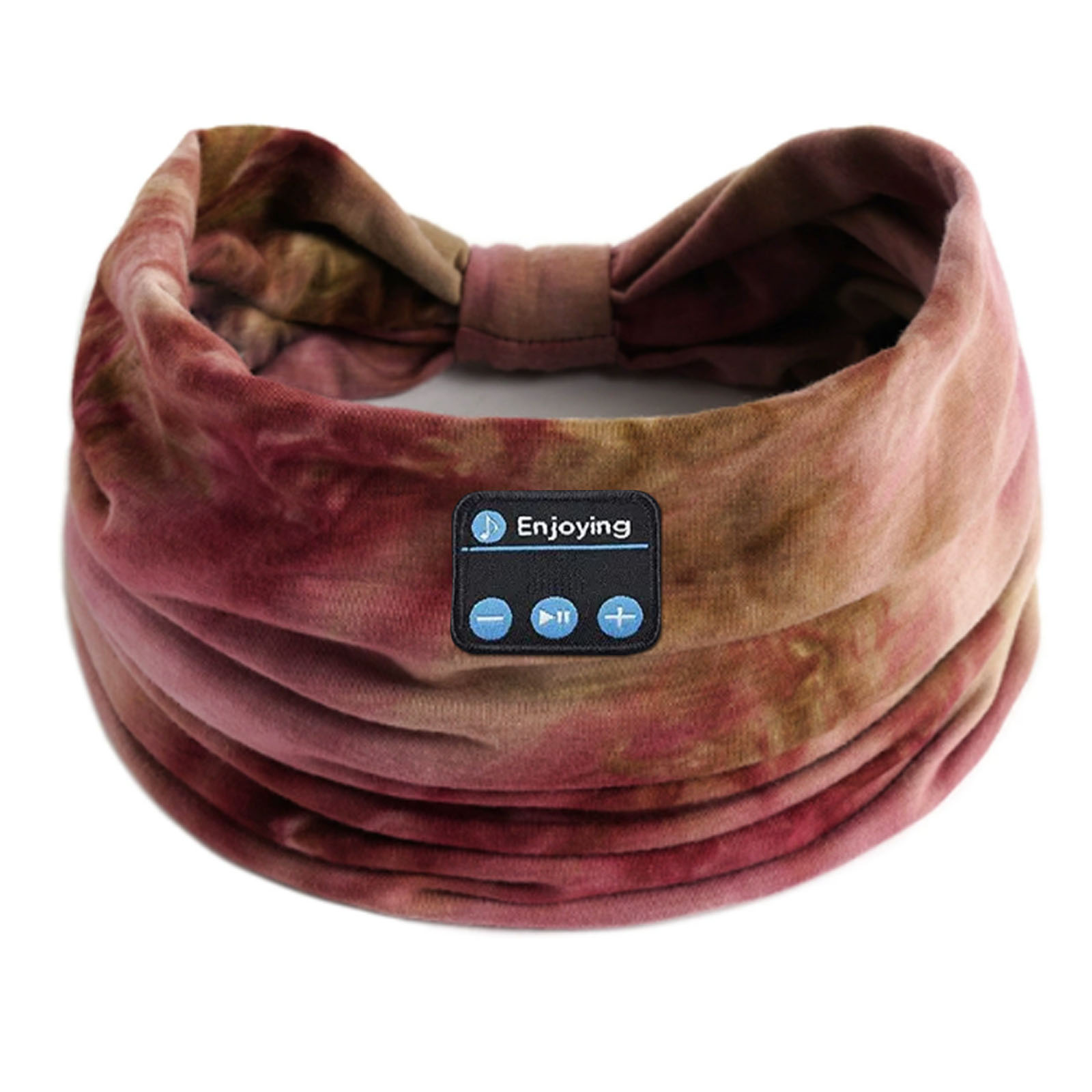Bluetooth-Kopfhörer, Sport, Schlafen, Stirnband, elastisch, kabellose Kopfhörer, Musik, Augenmaske, kabelloses Headset, Boho-Stirnband, Yoga, Arbeit: Lila