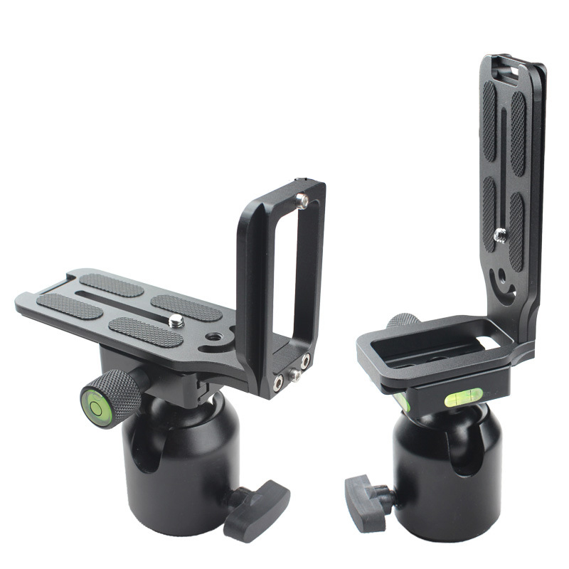 Universal Quick Release Plates L Shape Plate Bracket L-Plate with One-Quarter Screw Tripods