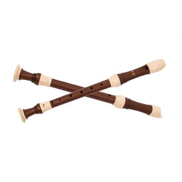 ABS Soprano Recorder Instrument 8 Hole Wood Painting