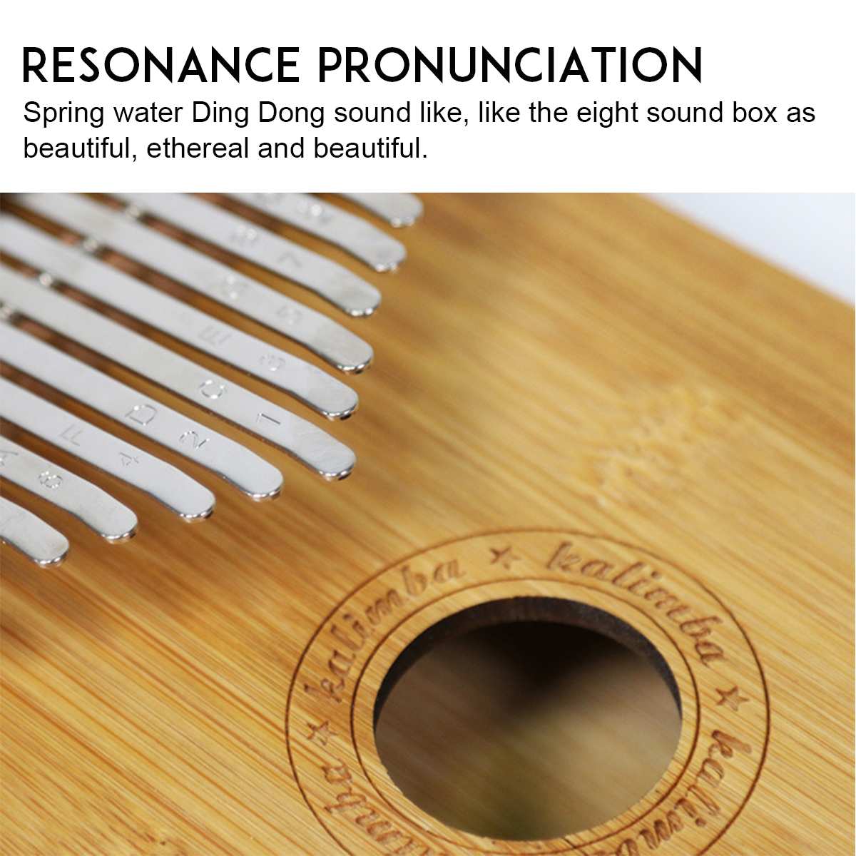 17 Keys Thumb Piano Wood Mahogany Body Musical Instruments Thumb Piano Finger Percussion Music