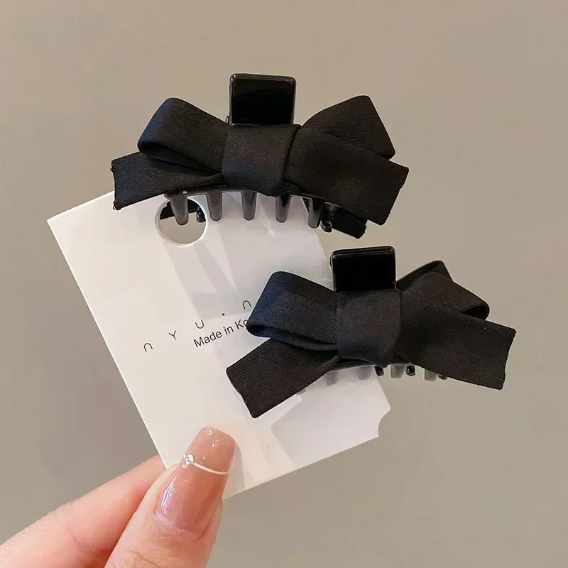 Zwarte Rode Strik Kleine Haarklauw Zoete Prinses Fluwelen Vlek Strik Haarclip Klauw Klem Hoofddeksels Meisjes Vrouwen Koreaanse Haar Styling Tool: Licht Groen