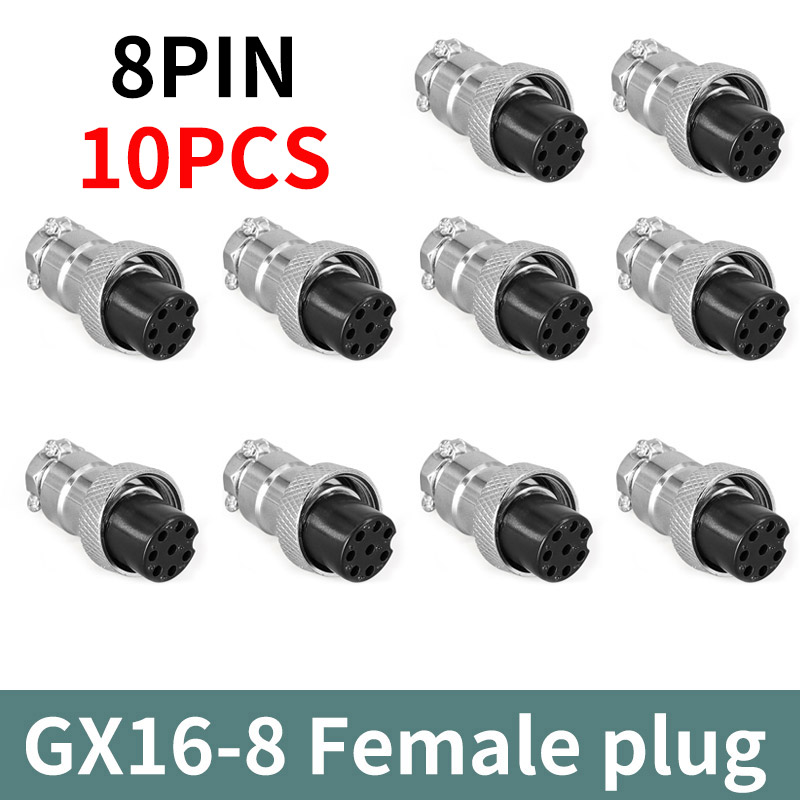 GX16*10PCS Cable Connector 5/8" 2Pin3pin4pin 5pin6pin7pin8pin9pin10pin Male Plug Female Socket Connectors: PURPLE